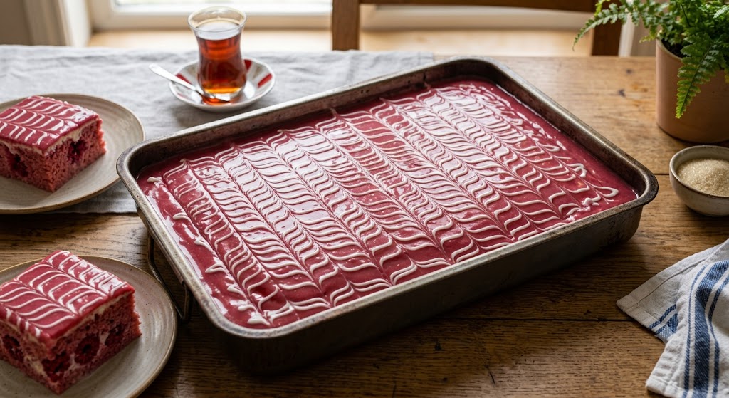 Frambuazlı Trileçe (Tepsi) — Alaplı ev yapımı trileçe tatlısı