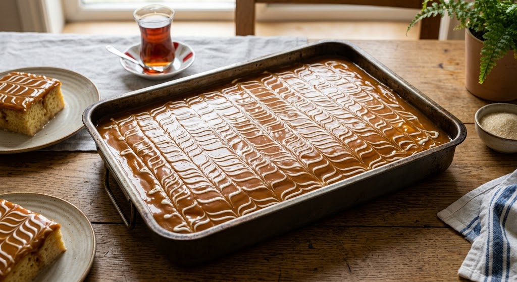 Karamelli Trileçe (Tepsi) — Alaplı ev yapımı trileçe tatlısı